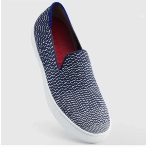 Rothy’s The Sneaker Maritime Gradient Blue White Slip-on Sneakers - Size 8.5 - Picture 1 of 13